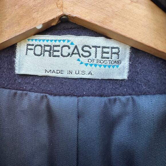 Vintage Forecaster of Boston Navy Wool Coat Size 6 Made in USA - Picture 2 of 6